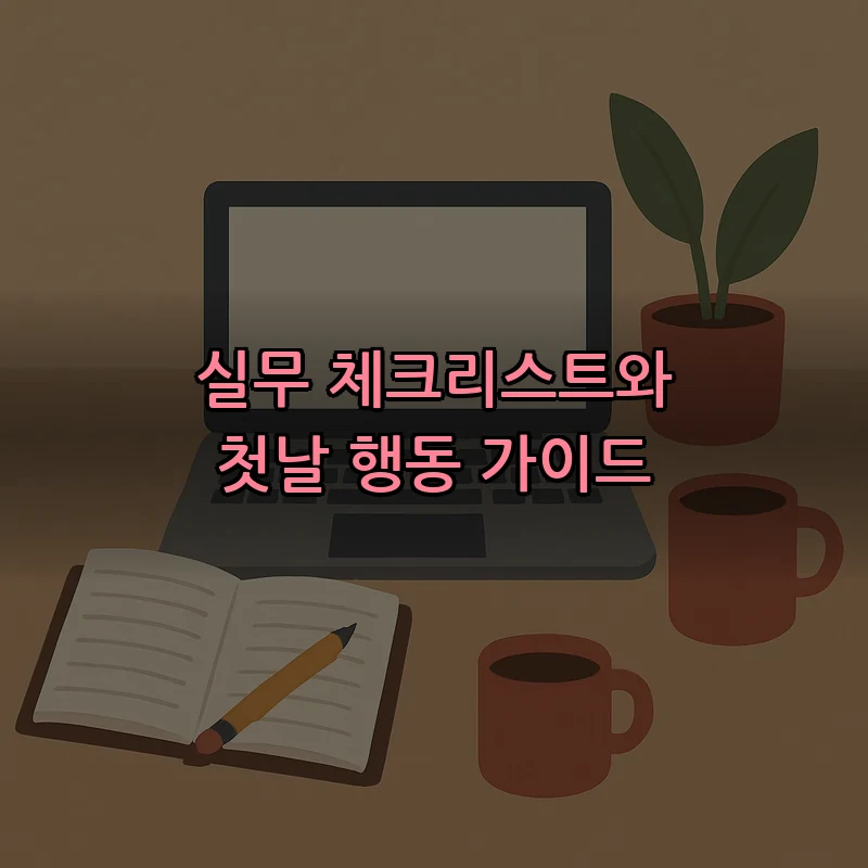 실무 체크리스트와 첫날 행동 가이드