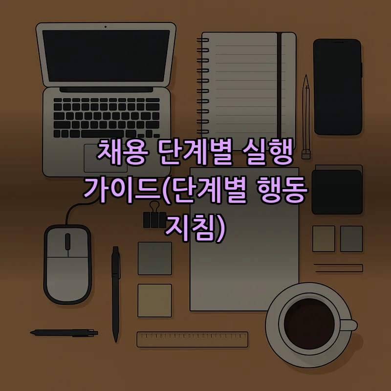 채용 단계별 실행 가이드(단계별 행동 지침)
