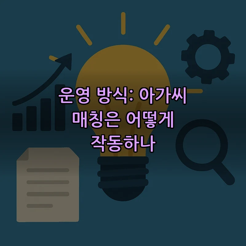 운영 방식: 아가씨 매칭은 어떻게 작동하나
