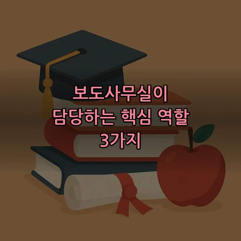 보도사무실이 담당하는 핵심 역할 3가지