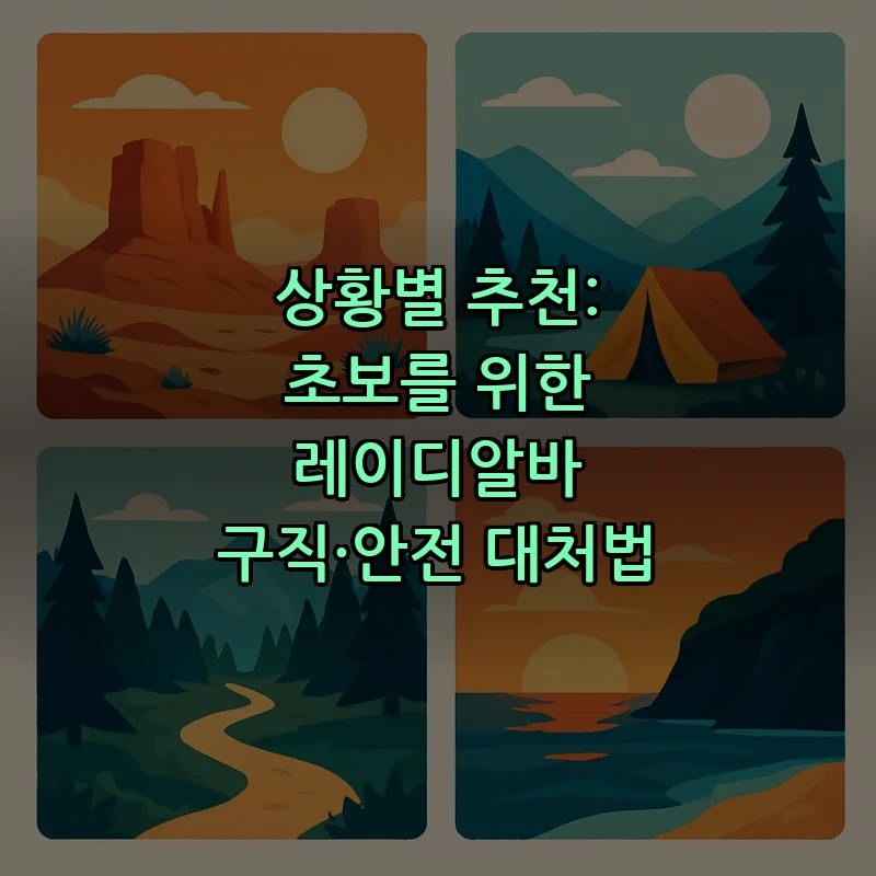 레이디알바의 모든 것: 구직과 안전 대처법