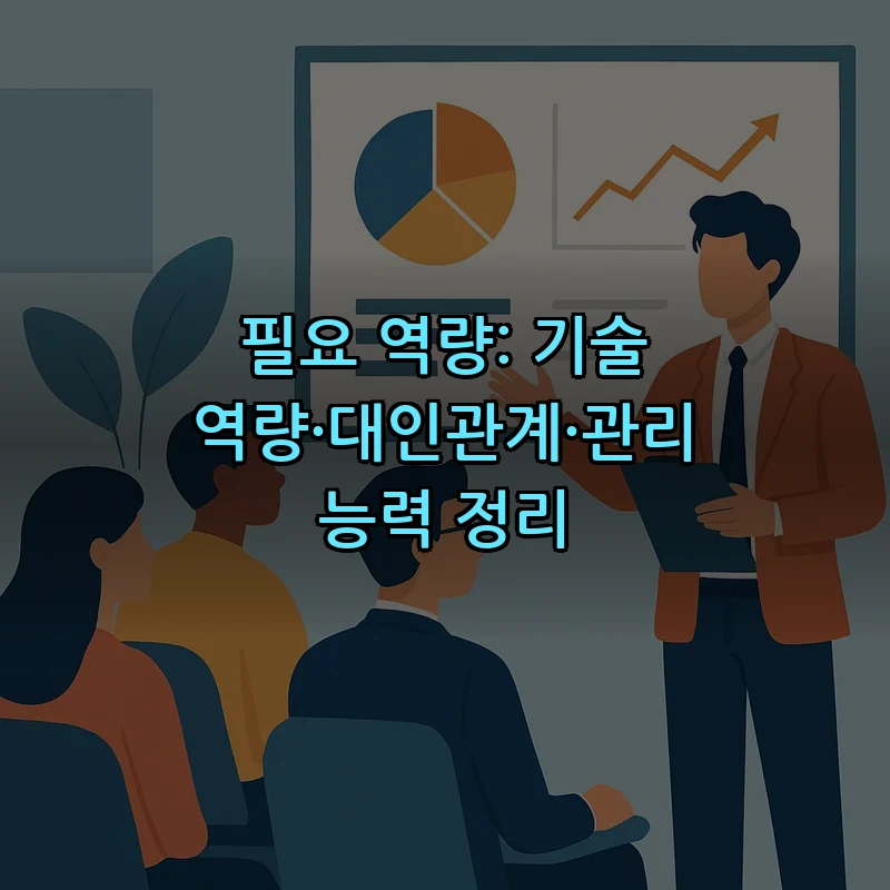 필요 역량: 기술 역량·대인관계·관리 능력 정리