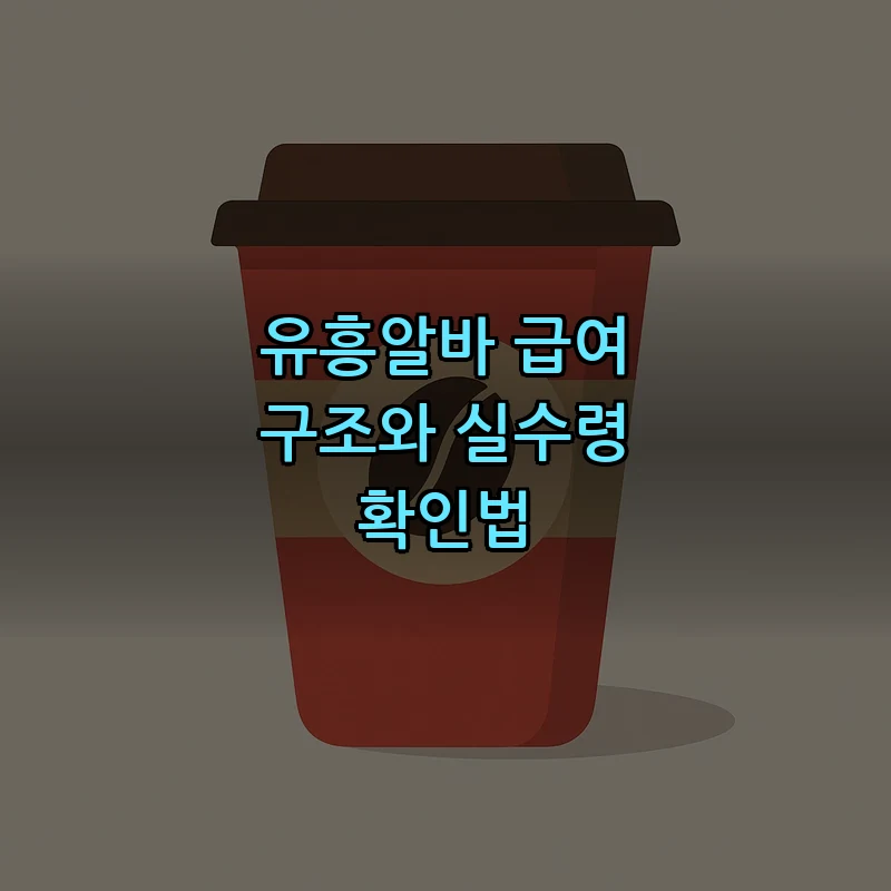 유흥알바 급여 구조와 실수령 확인법