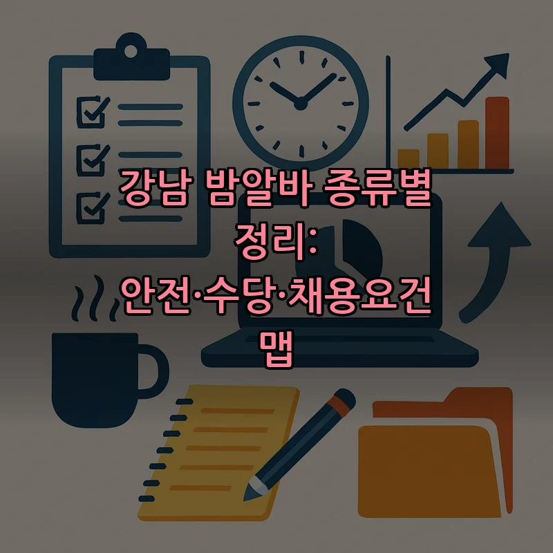 강남 밤알바의 종류와 안전 체크리스트