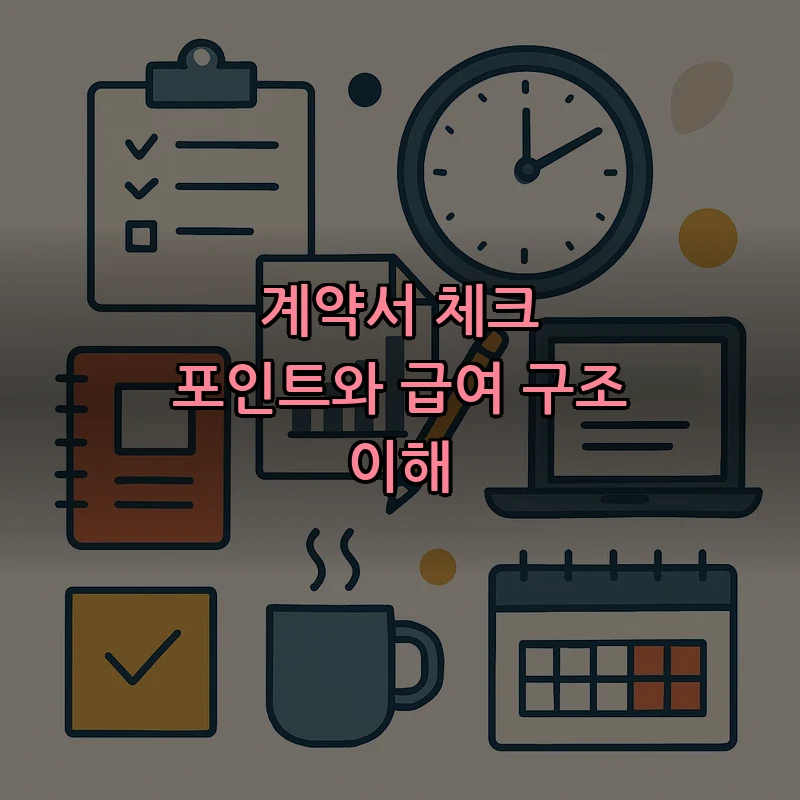 계약서 체크 포인트와 급여 구조 이해