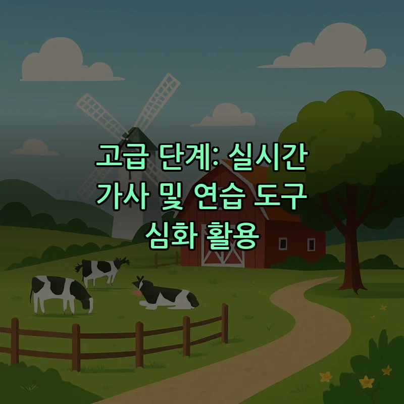 고급 단계: 실시간 가사 및 연습 도구 심화 활용