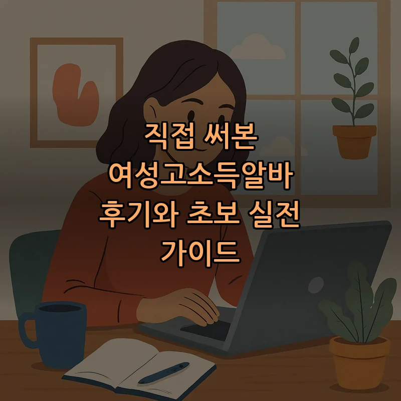 여성고소득알바: 초보자를 위한 필수 체크리스트