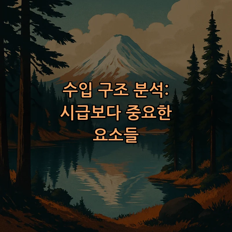 수입 구조 분석: 시급보다 중요한 요소들
