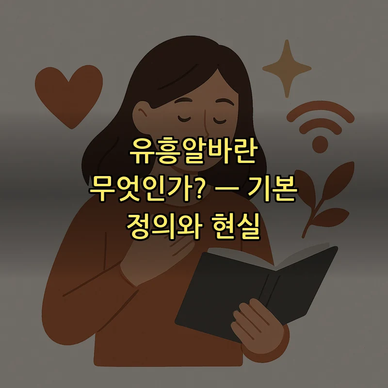 유흥알바란 무엇인가? — 기본 정의와 현실