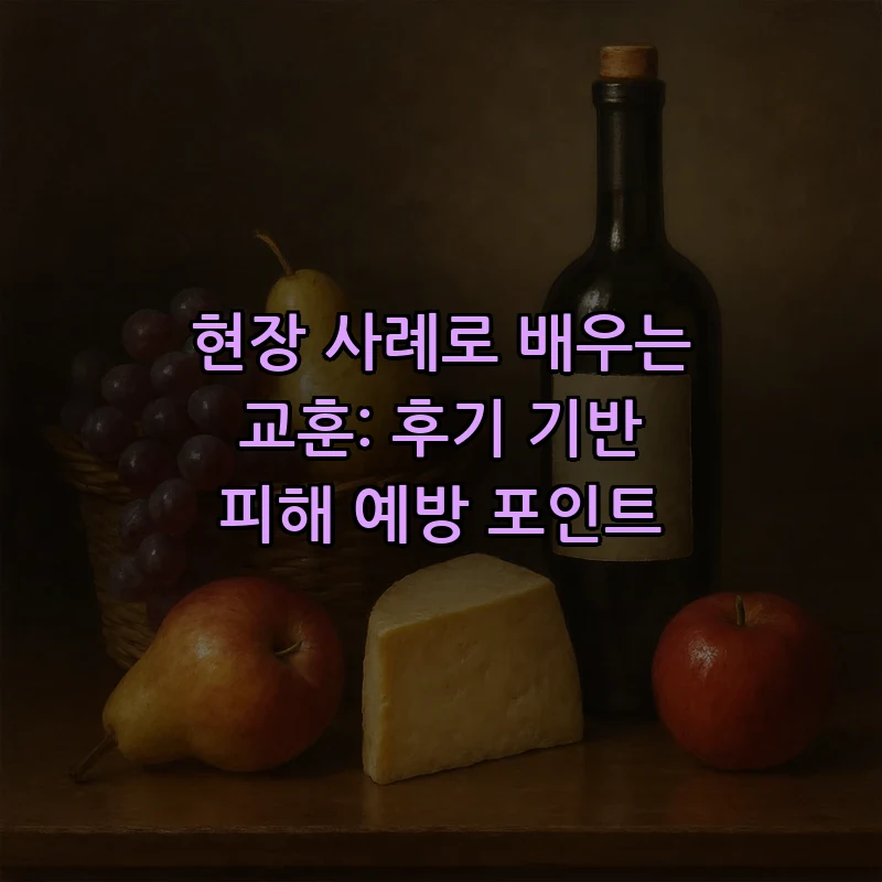 현장 사례로 배우는 교훈: 후기 기반 피해 예방 포인트
