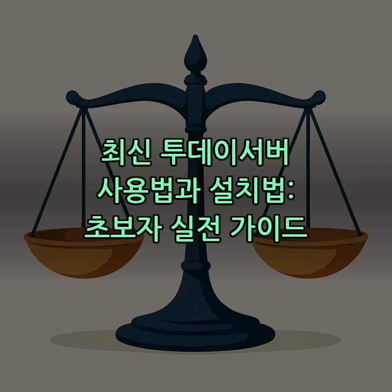 투데이서버 설치와 기본 환경 설정 방법