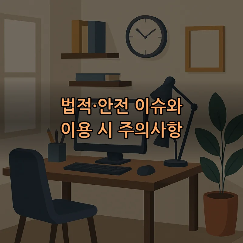 법적·안전 이슈와 이용 시 주의사항