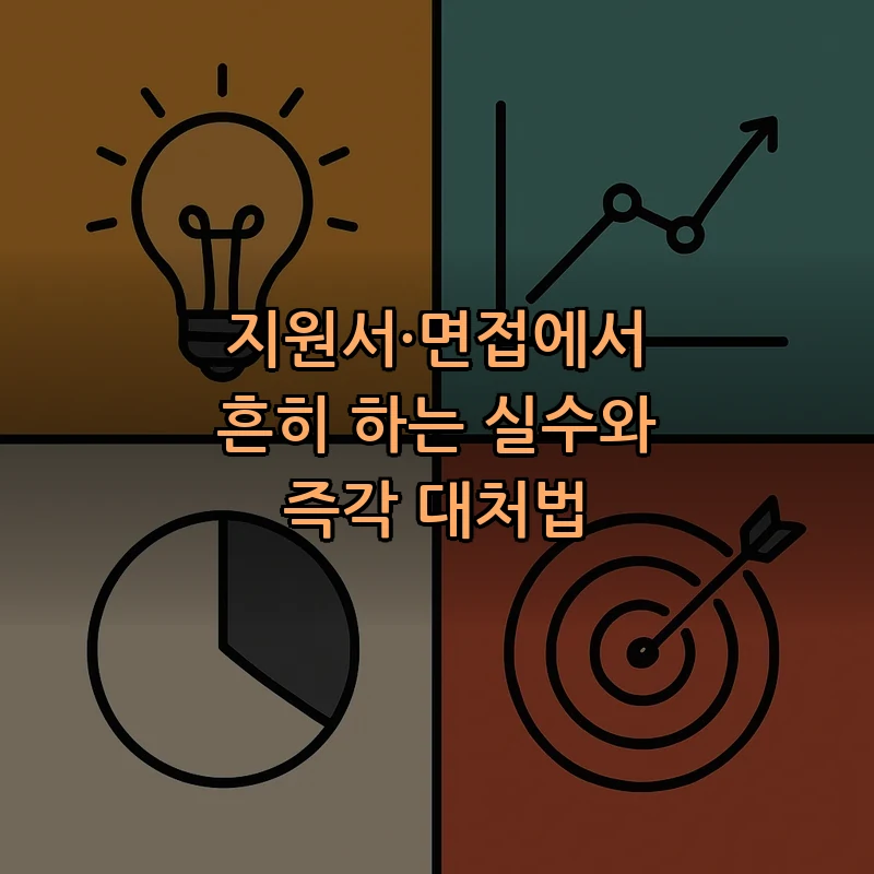 지원서·면접에서 흔히 하는 실수와 즉각 대처법
