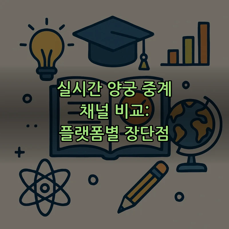 실시간 양궁 중계 채널 비교: 플랫폼별 장단점