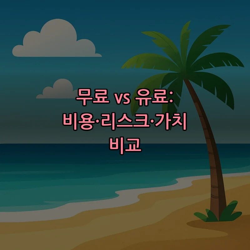 무료 vs 유료: 비용·리스크·가치 비교