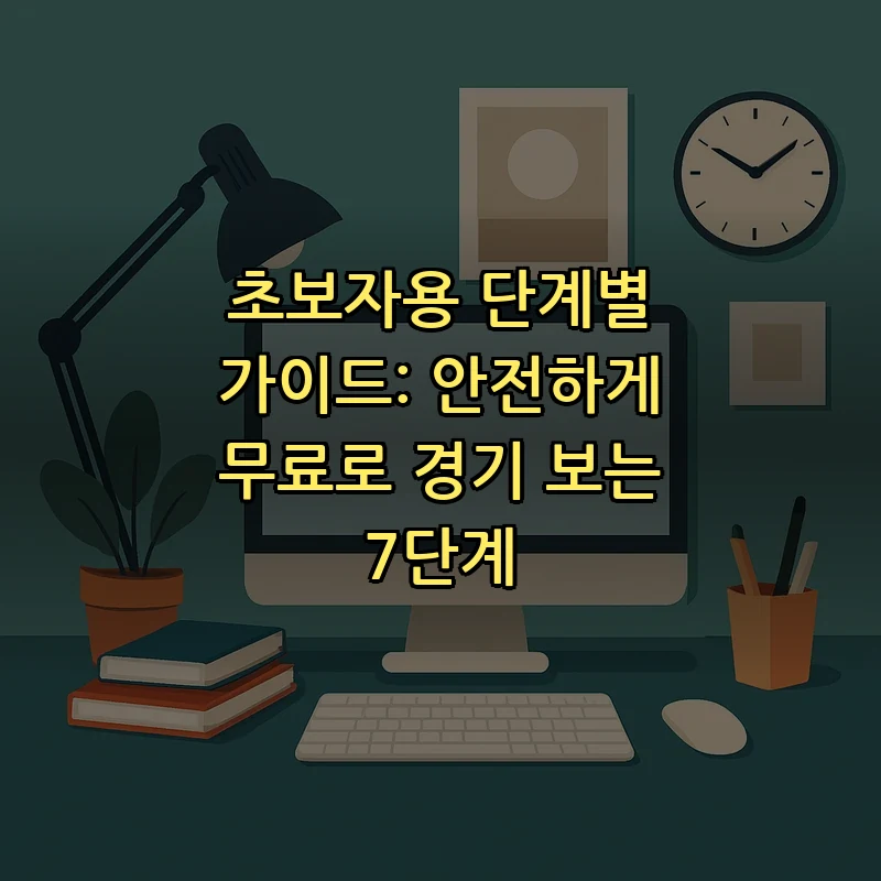 초보자용 단계별 가이드: 안전하게 무료로 경기 보는 7단계