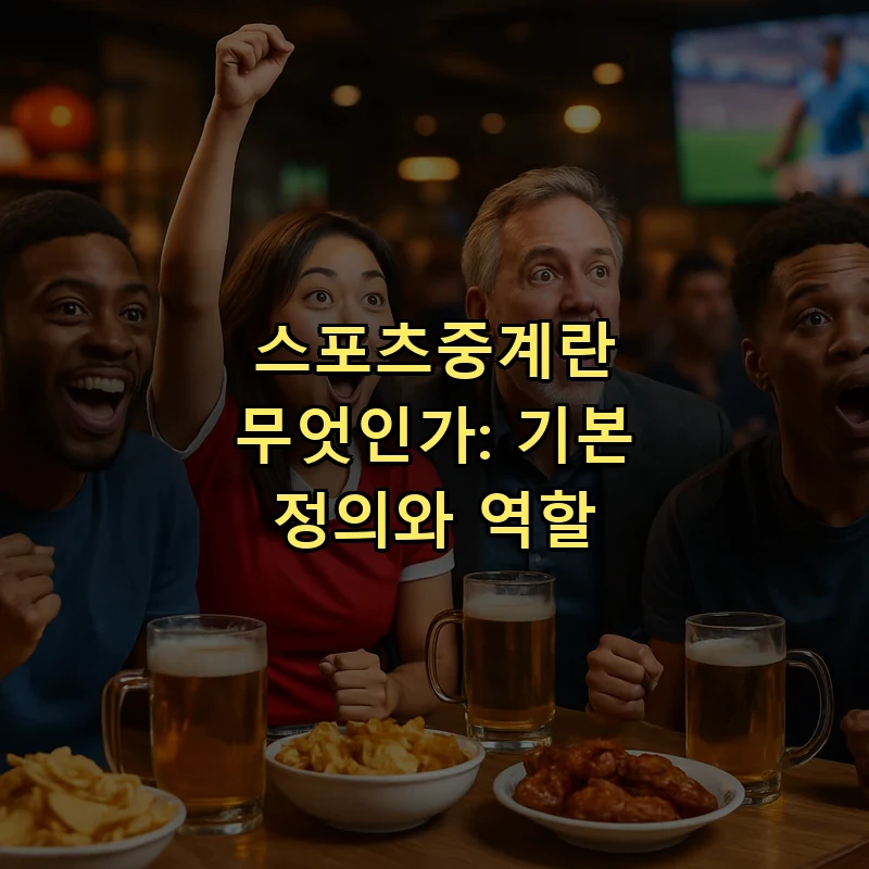 스포츠중계란 무엇인가: 기본 정의와 역할