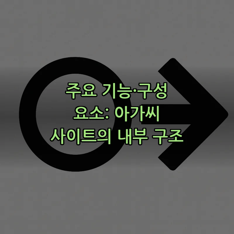 주요 기능·구성 요소: 아가씨 사이트의 내부 구조