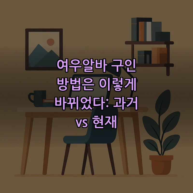 여우알바 구인 방법: 과거와 현재의 변화
