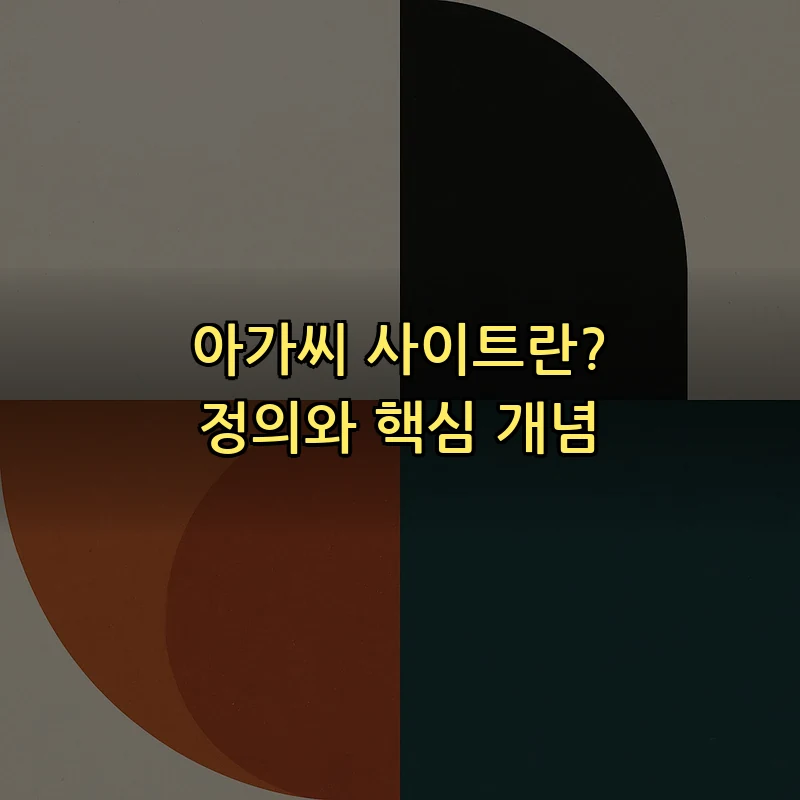 아가씨 사이트란? 정의와 핵심 개념