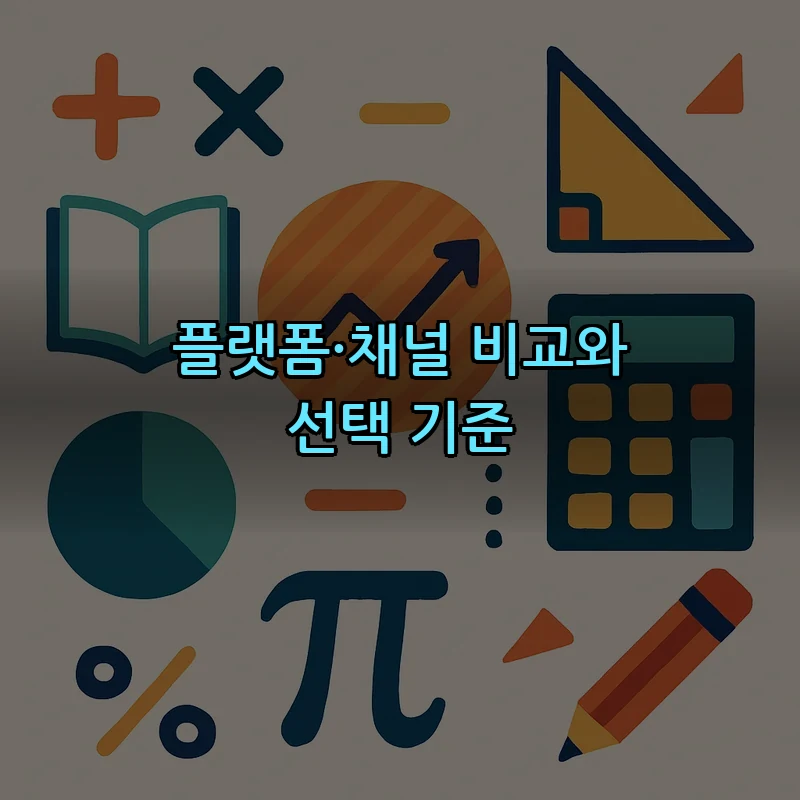 플랫폼·채널 비교와 선택 기준
