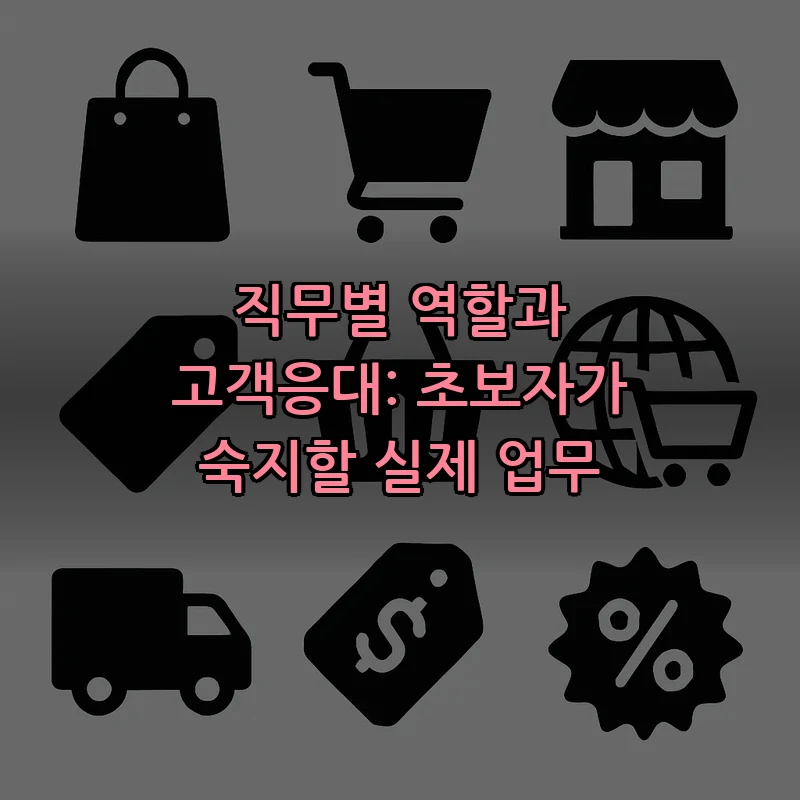 직무별 역할과 고객응대: 초보자가 숙지할 실제 업무
