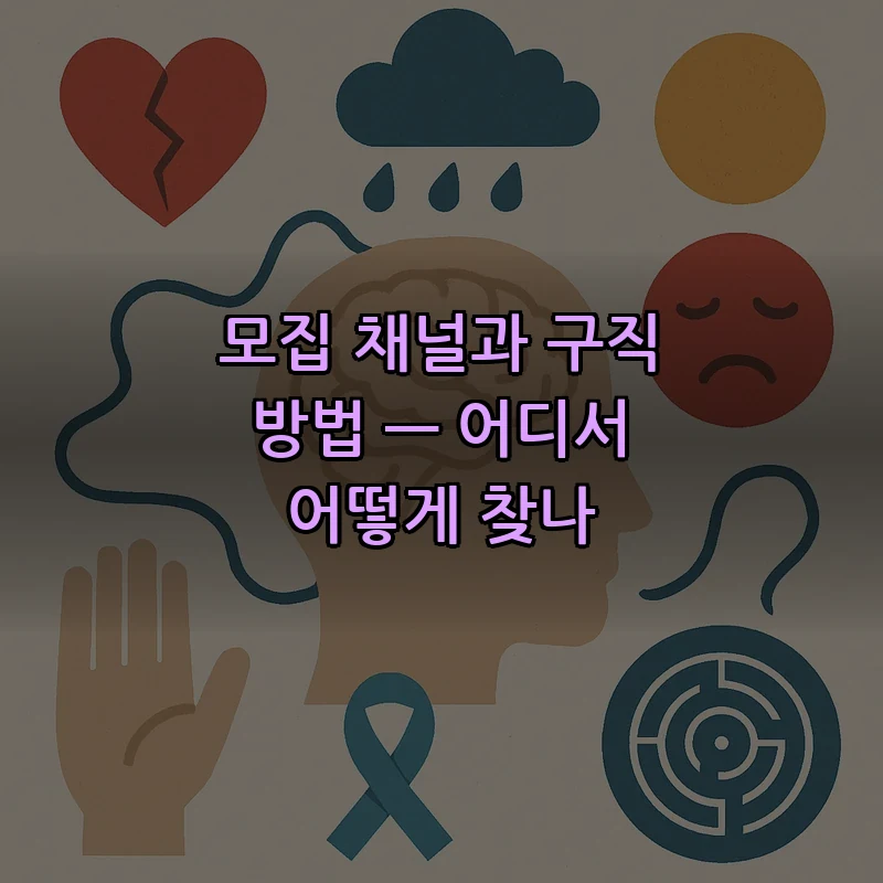 모집 채널과 구직 방법 — 어디서 어떻게 찾나