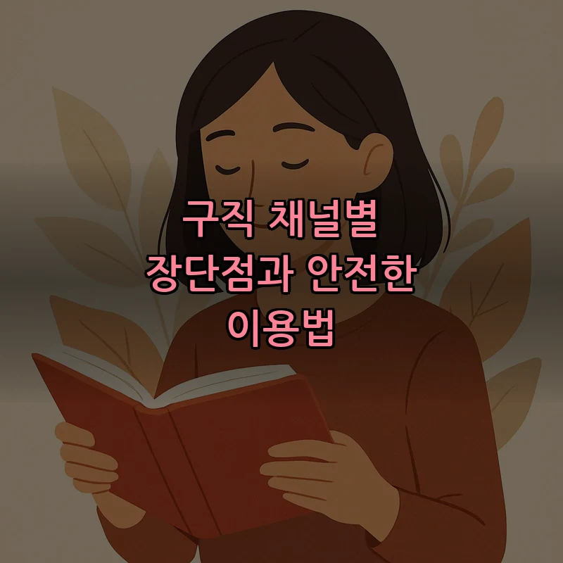 구직 채널별 장단점과 안전한 이용법