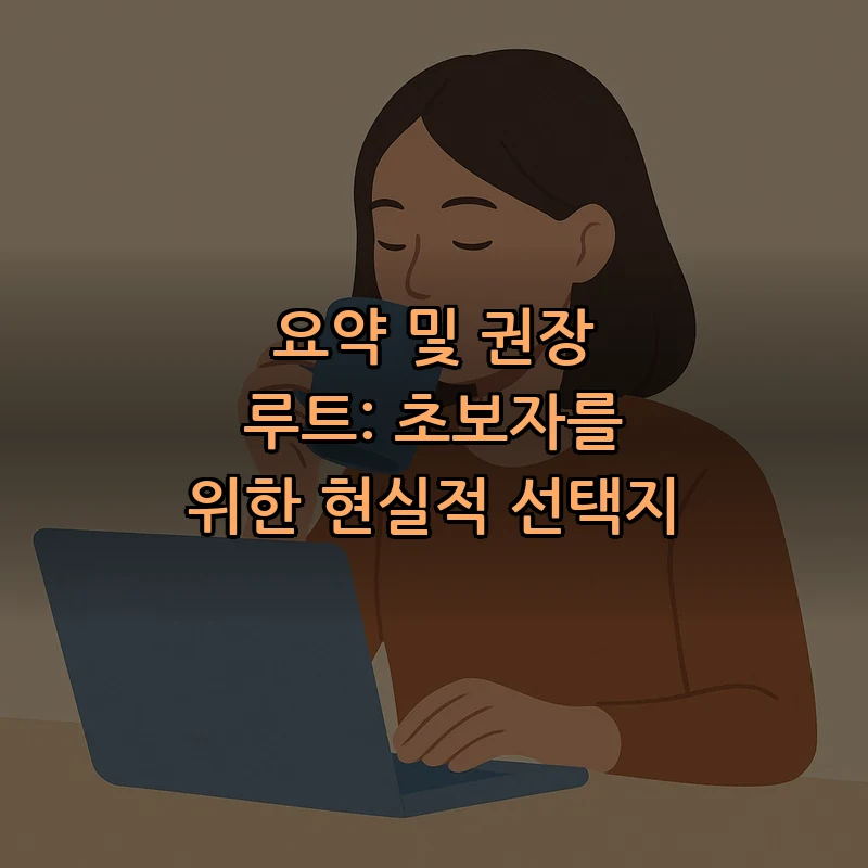 요약 및 권장 루트: 초보자를 위한 현실적 선택지