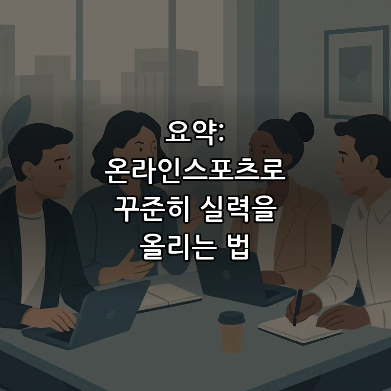 요약: 온라인스포츠로 꾸준히 실력을 올리는 법