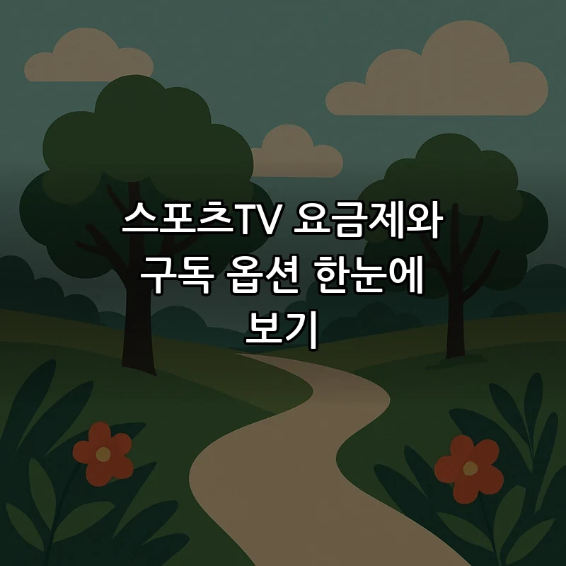 스포츠TV 요금제와 구독 옵션 한눈에 보기