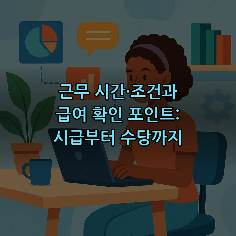 근무 시간·조건과 급여 확인 포인트: 시급부터 수당까지