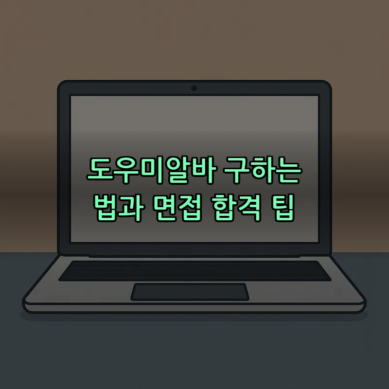 도우미알바 구하는 법과 면접 합격 팁