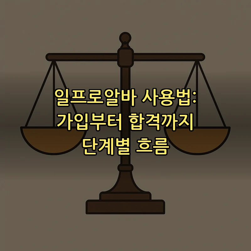 일프로알바 사용법: 가입부터 합격까지 단계별 흐름