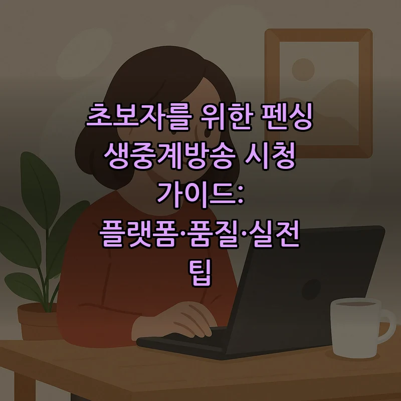 초보자를 위한 펜싱 생중계방송 시청 가이드: 플랫폼·품질·실전 팁 커버 이미지