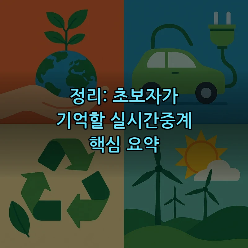 정리: 초보자가 기억할 실시간중계 핵심 요약