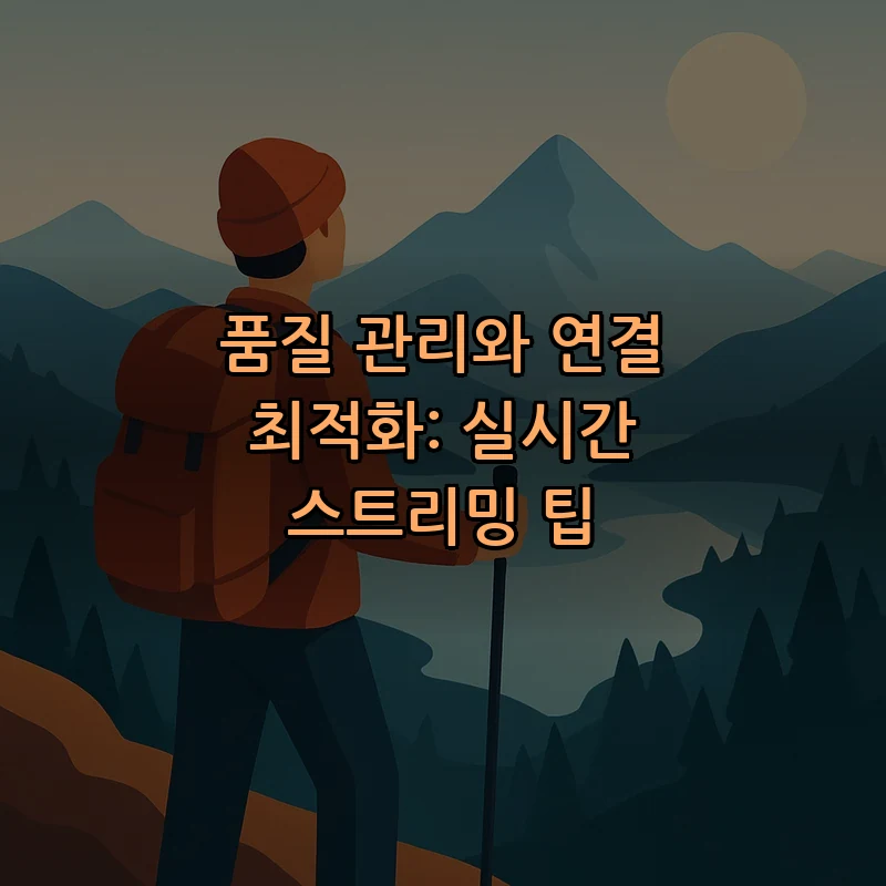 품질 관리와 연결 최적화: 실시간 스트리밍 팁