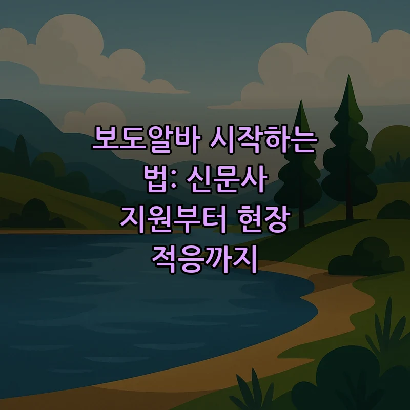 보도알바 시작하는 법: 지원과 면접 준비 완벽 가이드
