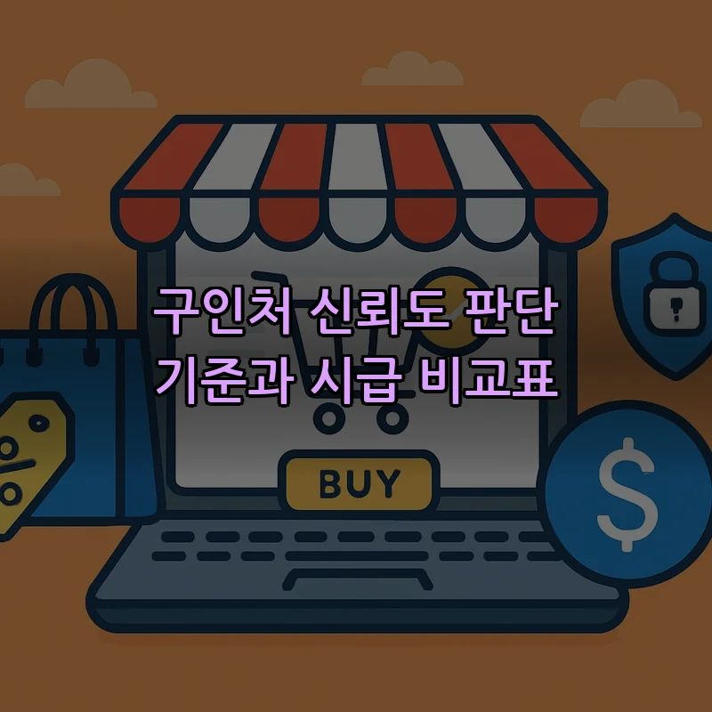 구인처 신뢰도 판단 기준과 시급 비교표