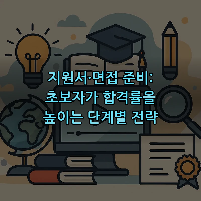 지원서·면접 준비: 초보자가 합격률을 높이는 단계별 전략