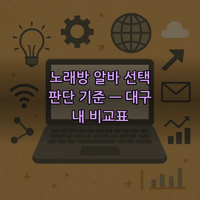 노래방 알바 선택 판단 기준 — 대구 내 비교표
