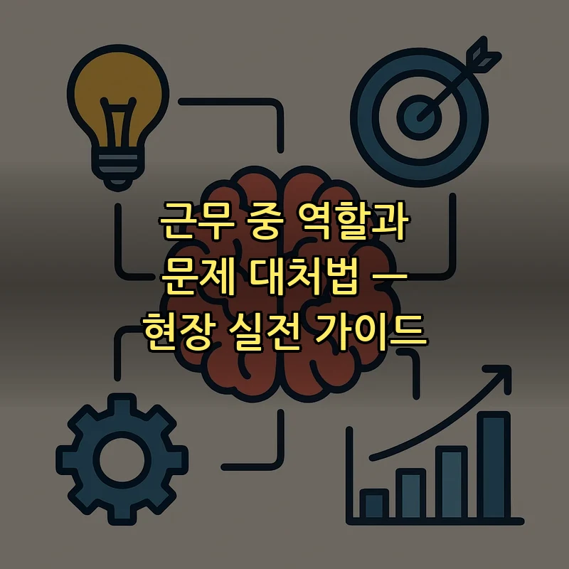 근무 중 역할과 문제 대처법 — 현장 실전 가이드