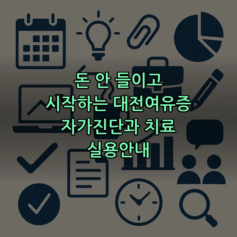 대전여유증 자가진단과 치료 방법 — 실용 안내