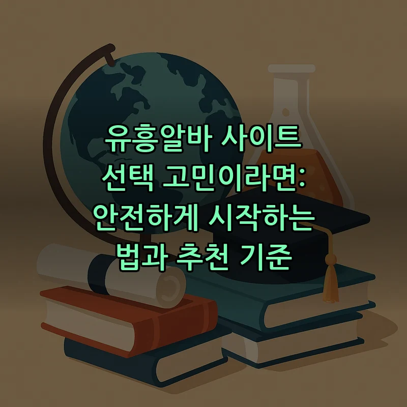 유흥알바 사이트 선택 기준과 안전하게 시작하는 법