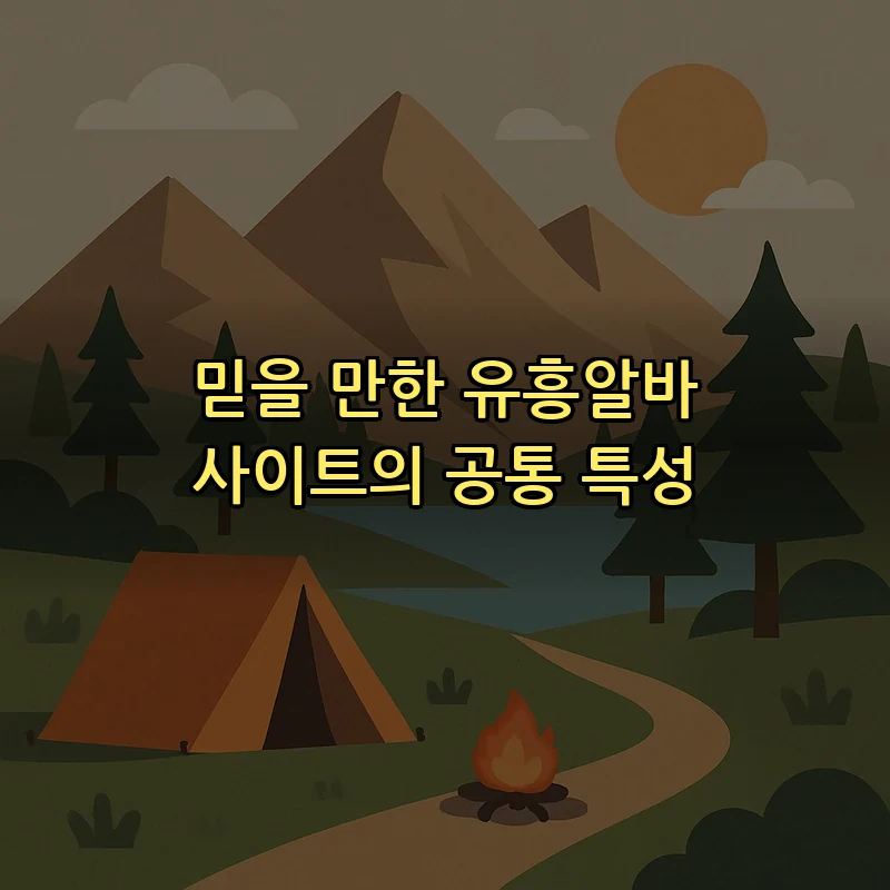 믿을 만한 유흥알바 사이트의 공통 특성