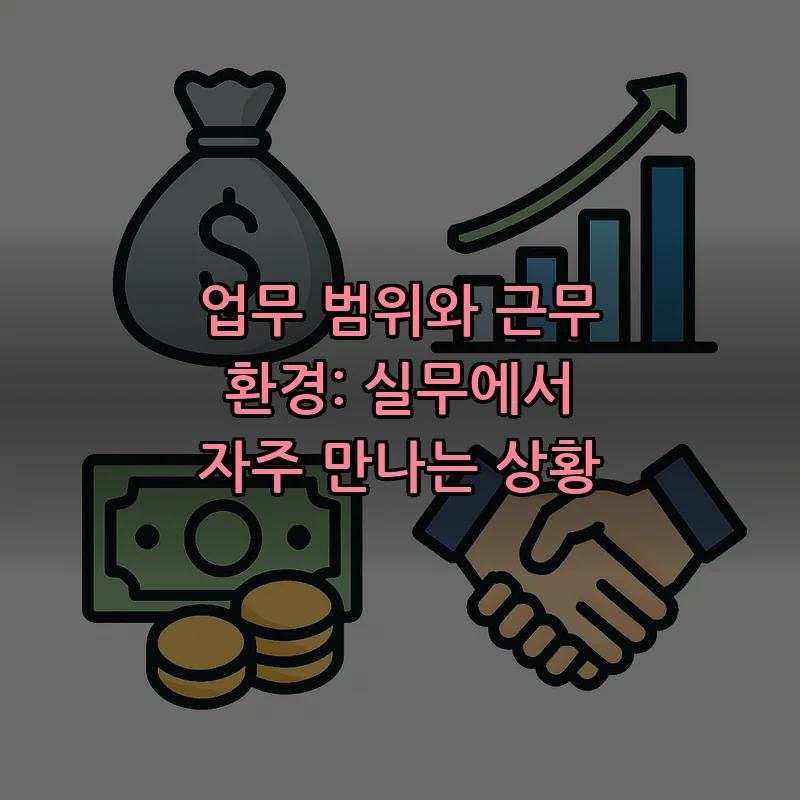 업무 범위와 근무 환경: 실무에서 자주 만나는 상황