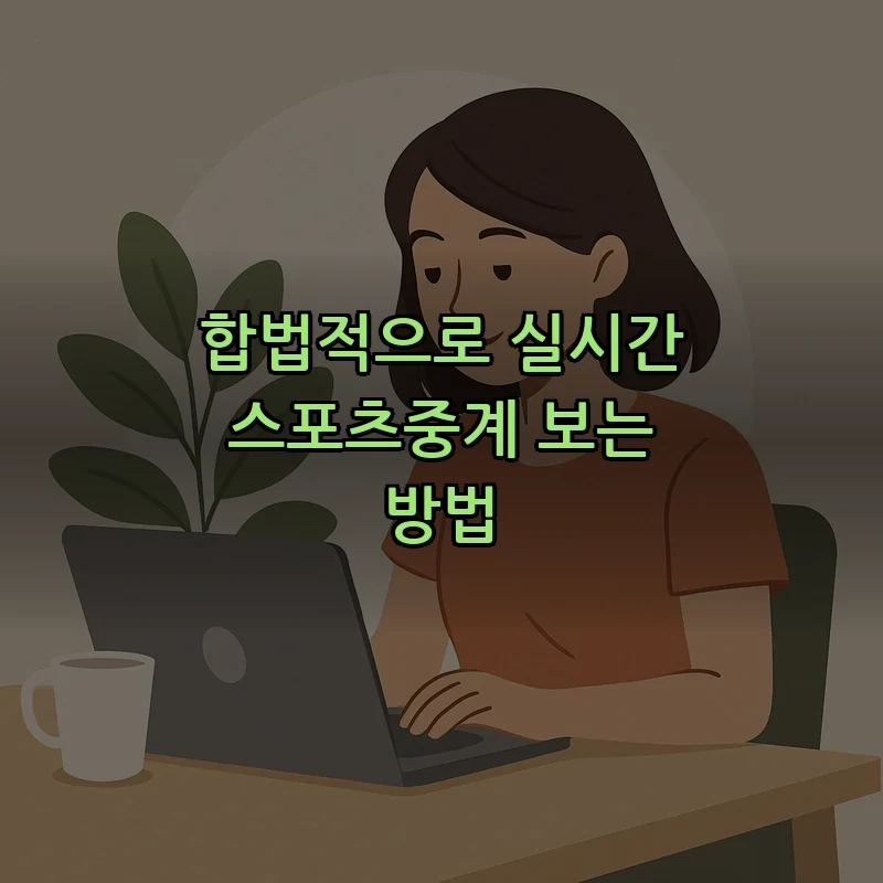 합법적으로 실시간 스포츠중계 보는 방법