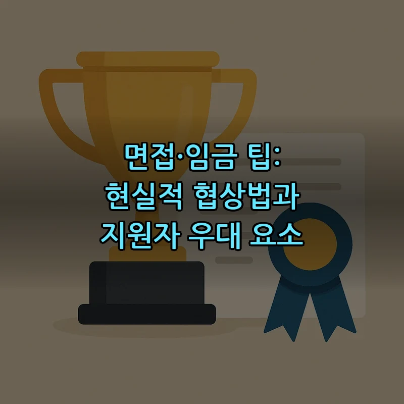 면접·임금 팁: 현실적 협상법과 지원자 우대 요소