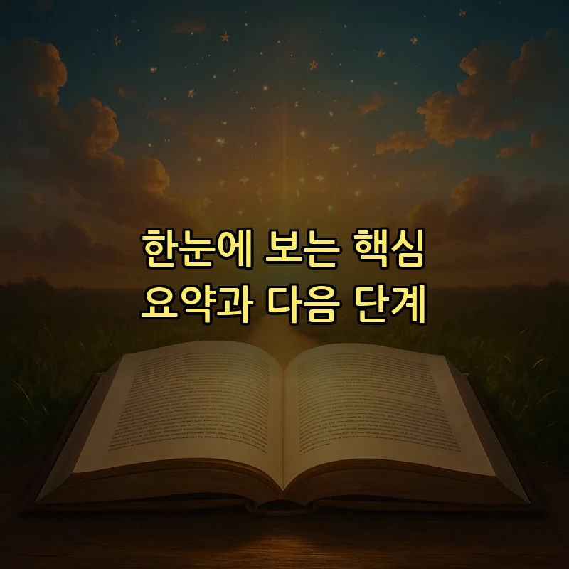 한눈에 보는 핵심 요약과 다음 단계