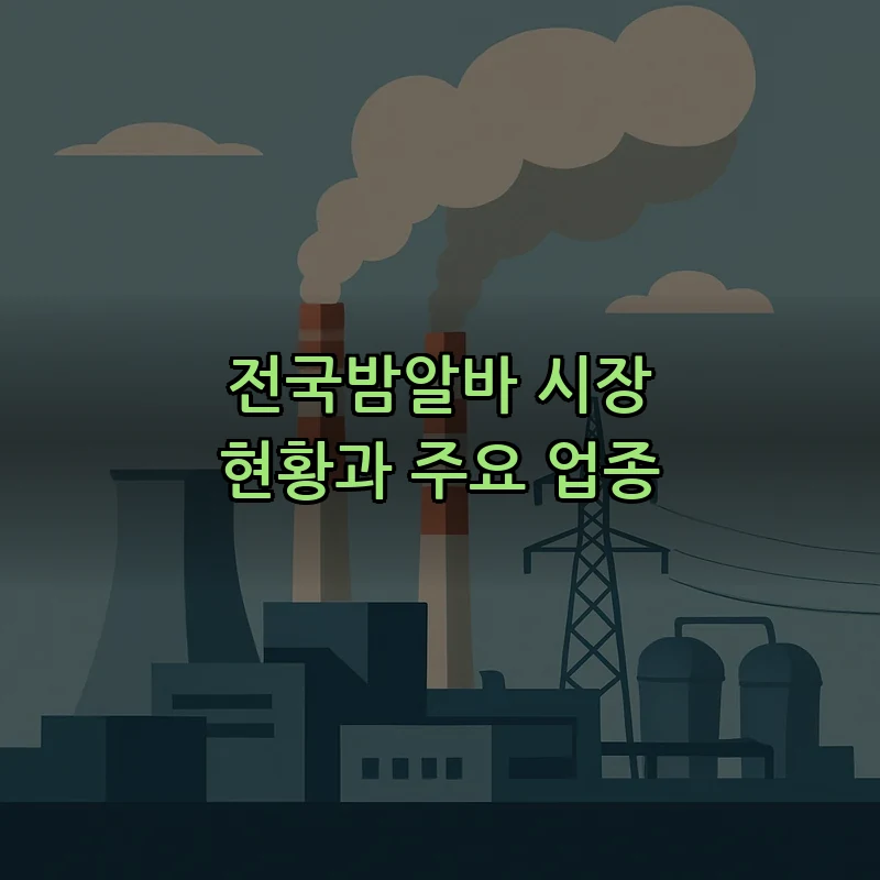 전국밤알바 시장 현황과 주요 업종
